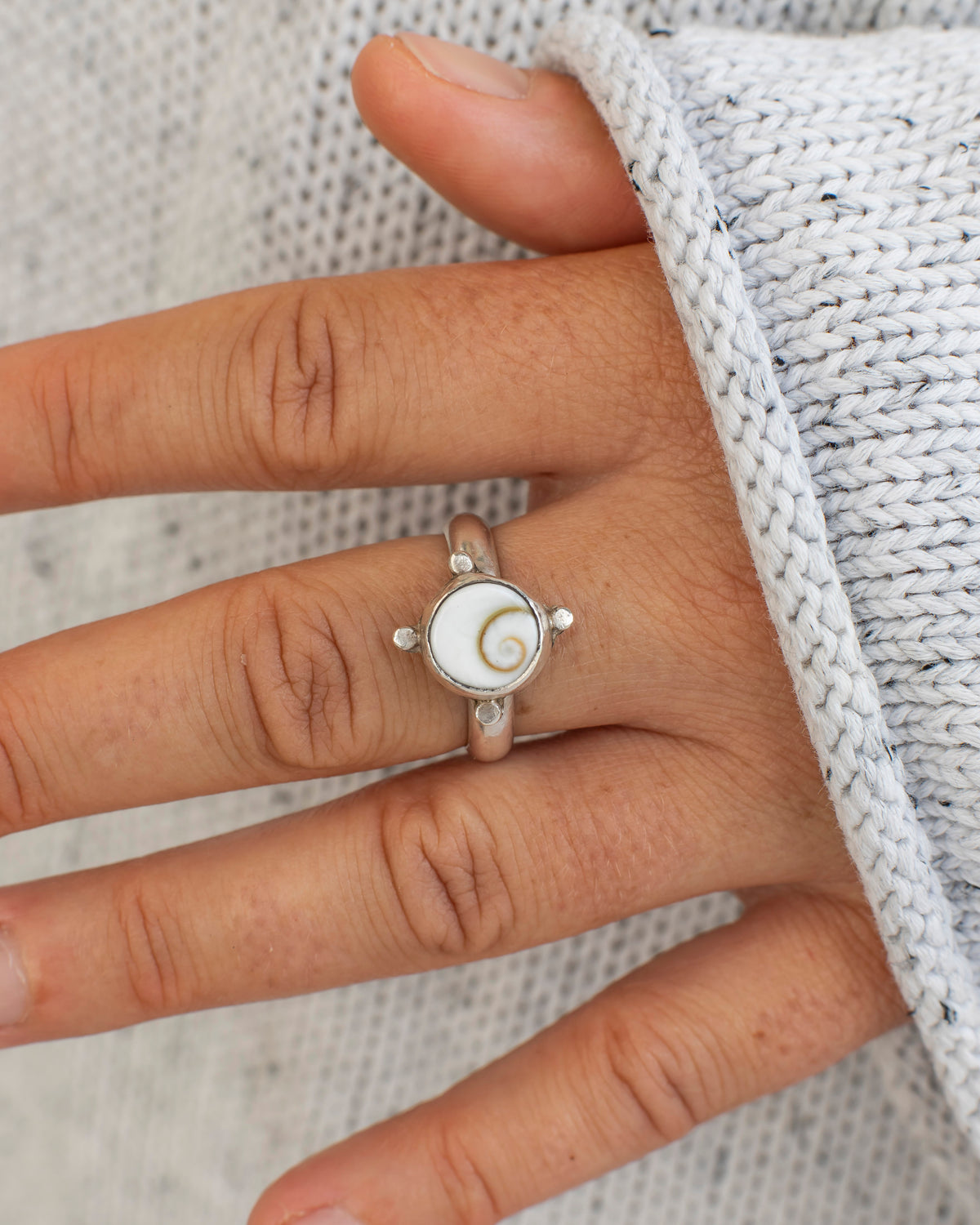 Mermaids Eye Silver Ring