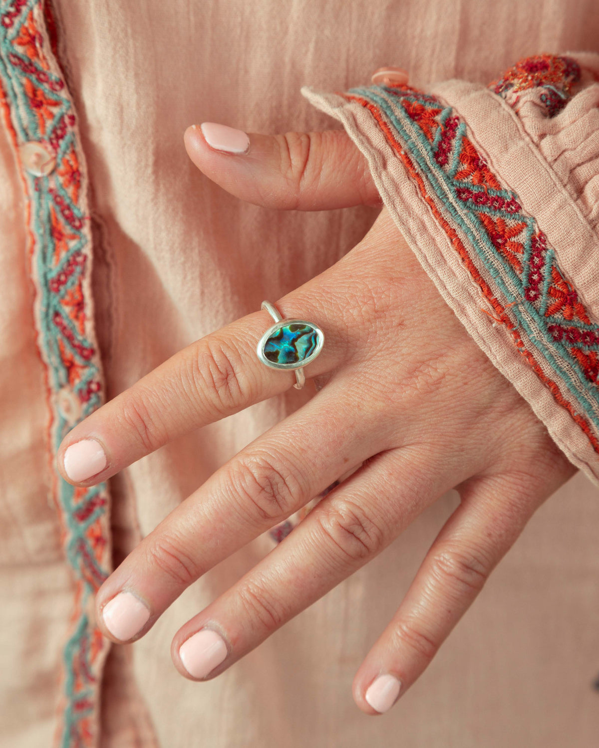 Abalone Shell Ring
