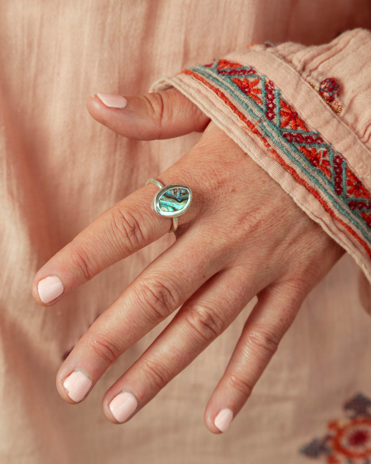 Abalone Shell Ring