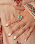Abalone Shell Silver Ring