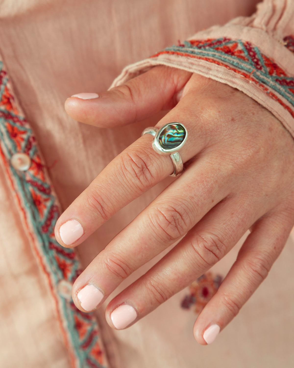 Abalone Shell Ring